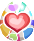 Rainbow Heart Egg