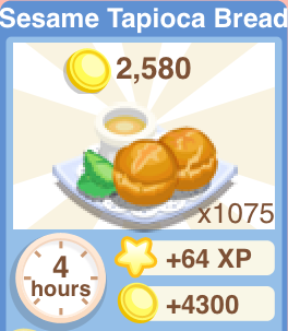 Sesame Tapioca Bread Recipe