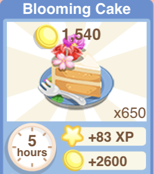 Blooming Cake Recipe