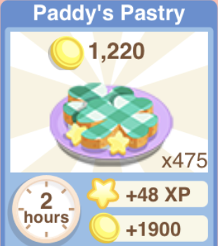 Paddys Pastry Recipe