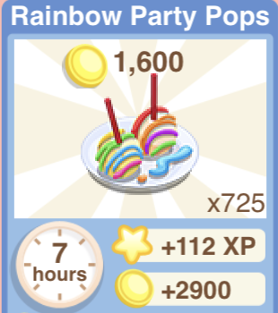 Rainbow Party Pops Recipe