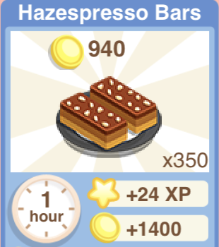 Hazespresso Bars Recipe