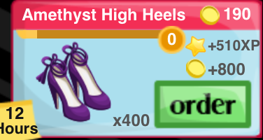 Amethyst High Heels Item