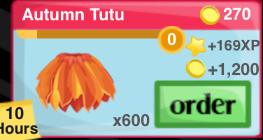 Autumn Tutu Item