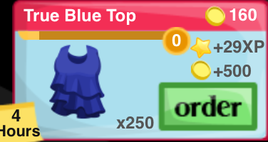 True Blue Top Item