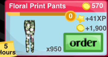 Floral Print Pants Item