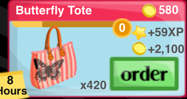 Butterfly Tote Item