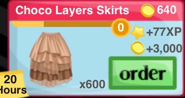 Choco Layers Skirt Item