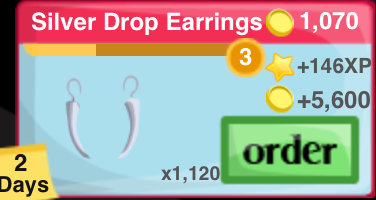 Silver Drop Earrings Item