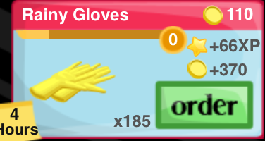 Rainy Gloves Item