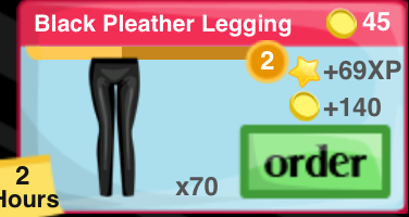Black Pleather Leggings Item