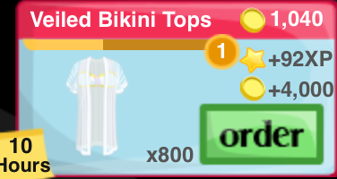 Veiled Bikini Top Item