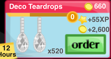 Deco Teardrop Earrings Item