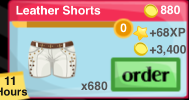 Leather Shorts Item