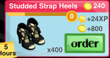 Studded Strap Heels Item