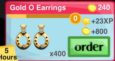 Gold O Earrings Item
