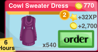 Cowl Sweater Dress Item