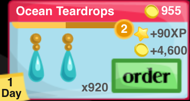 Ocean Teardrops Item