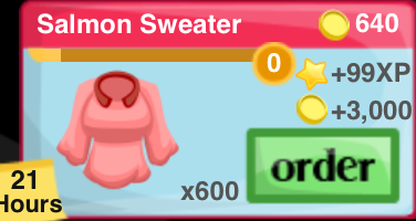 Salmon Sweater Item