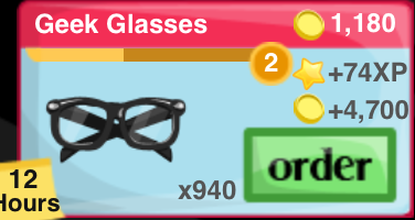 Geek Glasses Item