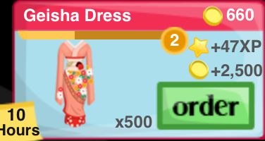 Geisha Dress Item