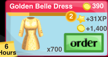 Golden Belle Dress Item