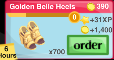 Golden Belle Heels Item