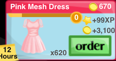 Pink Mesh Dress Item