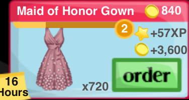 Maid Of Honor Gown Item
