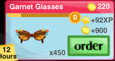 Garnet Glasses Item