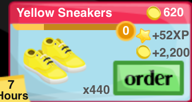 Yellow Sneakers Item