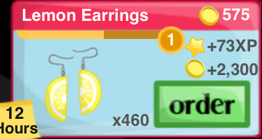 Lemon Earrings Item