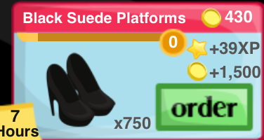 Black Suede Platforms Item