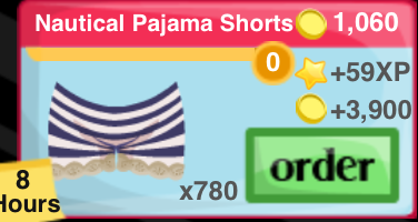 Nautical Pajama Shorts Item
