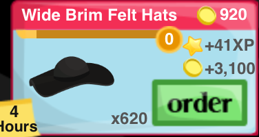 Wide Brim Felt Hat Item