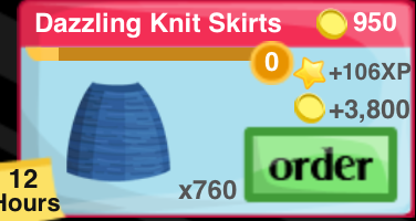 Dazzling Knit Skirt Item