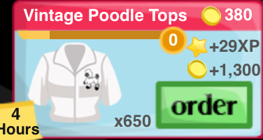 Vintage Poodle Top Item