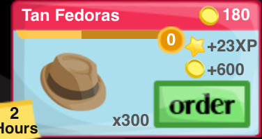 Tan Fedora Item