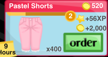 Pastel Shorts Item