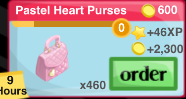 Pastel Heart Purse Item