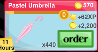 Pastel Umbrella Item