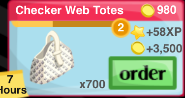 Checker Web Tote Item