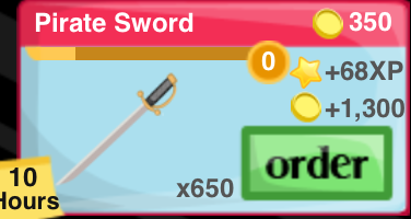 Pirate Sword Item