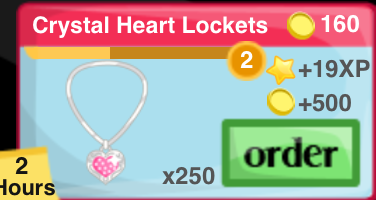 Crystal Heart Locket Item