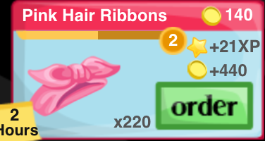Pink Hair Ribbon Item