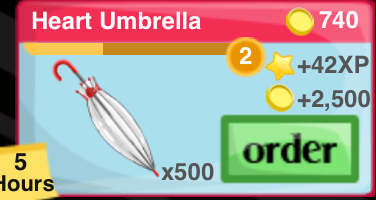 Heart Umbrella Item