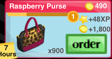 Raspberry Purse Item