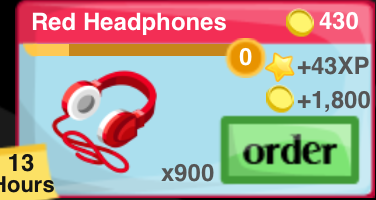 Red Headphones Item