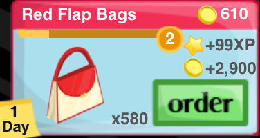 Red Flap Bags Item