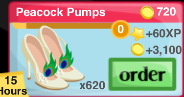 Peacock Pumps Item